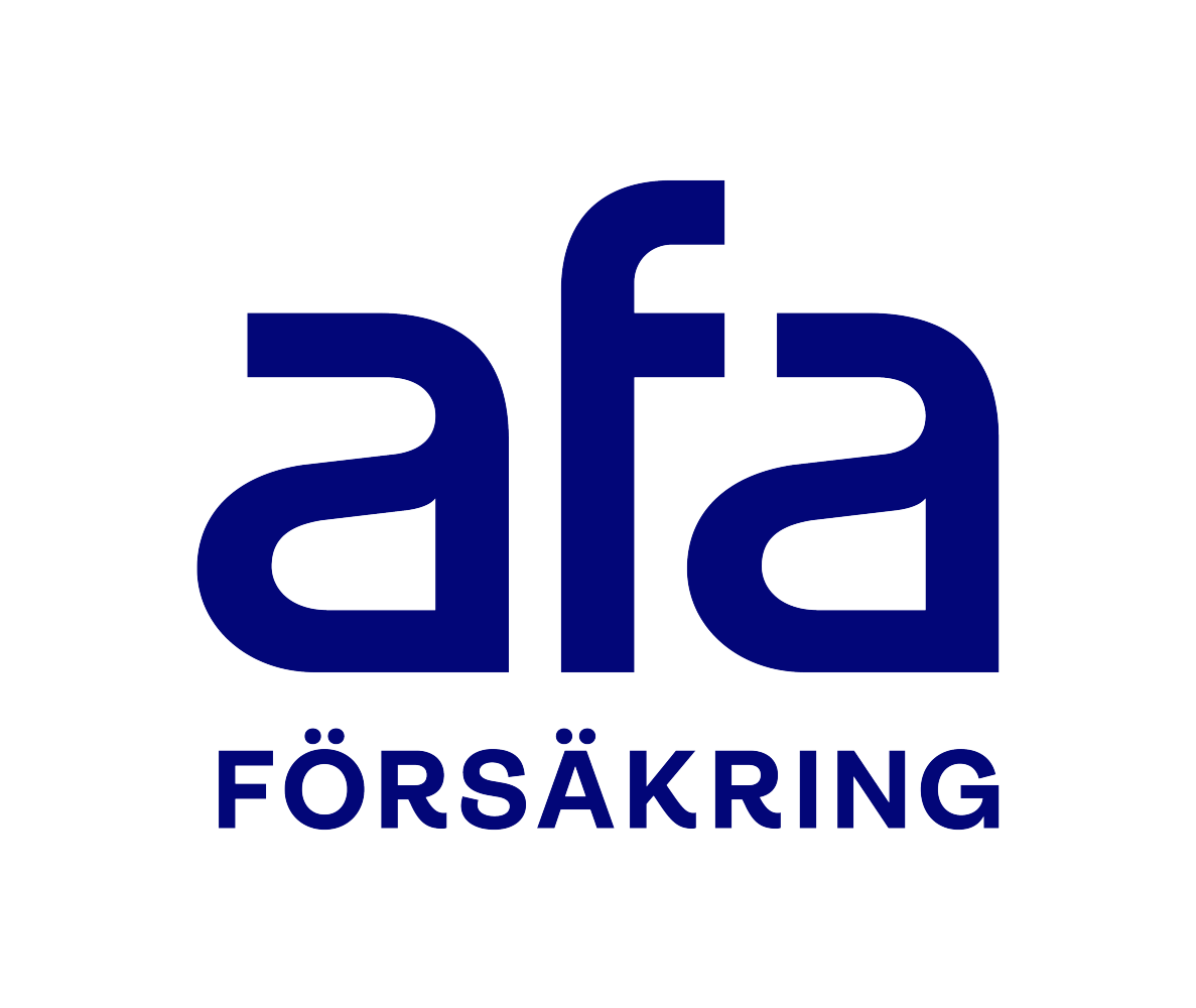 Logotyp Afa Försäkring, blå för tryck