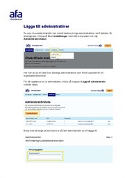 Omslag för Hantera administratörer
