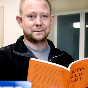 Johan Broström, försäkringsinformatör för Kommunal Region Uppsala. 