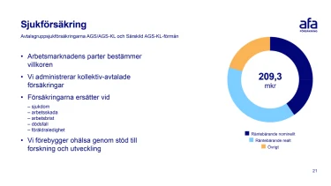 Slide med text och cirkeldiagram.