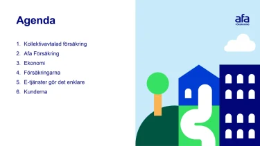 Agendasida med numrerad lista och illustration.