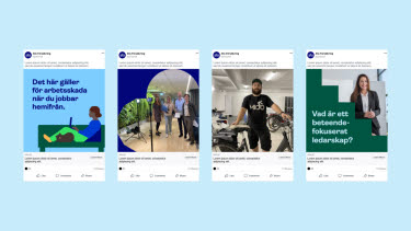 Exempel på inlägg för Afa Försäkring.