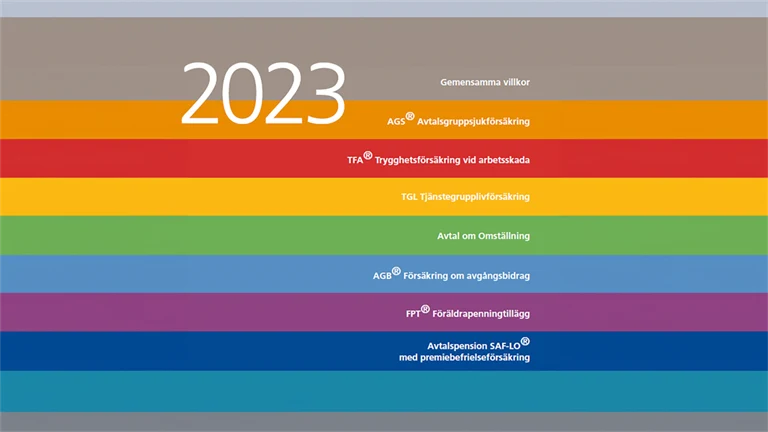 Omslag till privata sektorns villkor för Afa-försäkringarna 2023.