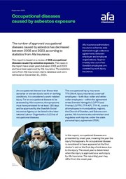 Omslag till Occupational diseases caused by asbestos exposure-report