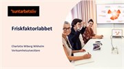 Omslag till Suntarbetslivs presentation om Friskfaktorlabbet