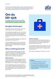 Omslag till broschyr Om du blir sjuk