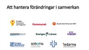 Omslag till presentationen: Att hantera förändringar i samverkan