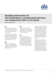 Omslag till särskilda bestämmelser för sjöfolk.