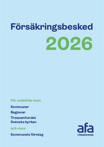 Omslag till Försäkringsbesked KR