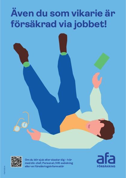 Illustration av person som ramlar omkull.