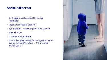 Slide med punktlista och bild till höger från från topp till botten.