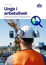 Omslag till rapport: Unga i arbetslivet – allvarliga arbetsolycksfall och långvarig sjukfrånvaro