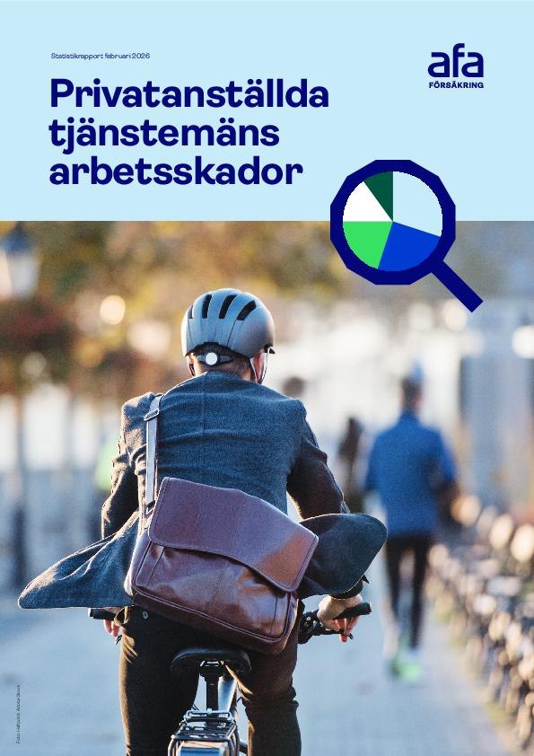 Omslag till rapport - Privatanställda tjänstemäns arbetsskador