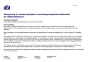 Redogörelse för investeringsbesluts huvudsakliga negativa konsekvenser för hållbarhetsfaktorer 2024