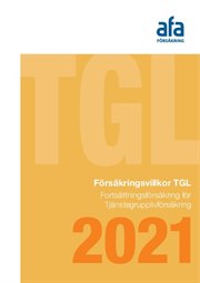 Omslag för Försäkringsvillkor TGL - Fortsättningsförsäkring för Tjänstegrupplivförsäkring