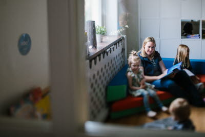 Kuddhörna på förskola