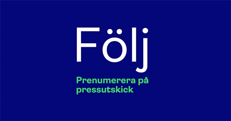 Följ oss och prenumerera på pressutskick