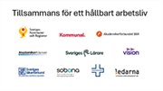 Omslag till presentationen: Tillsammans för ett hållbart arbetsliv