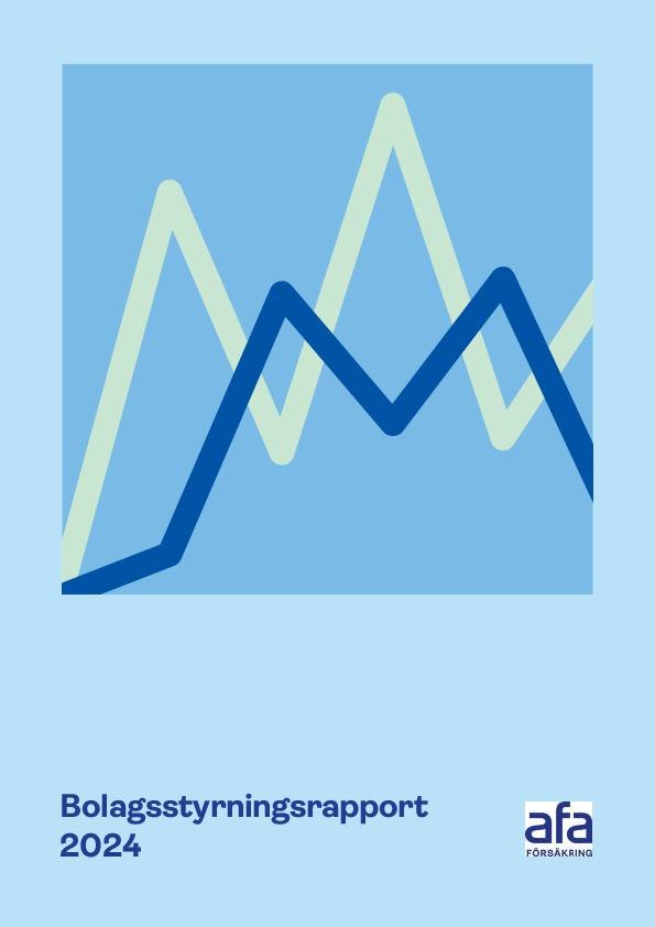 Omslag till Afa Försäkrings bolagsstyrningsrapport 2024.