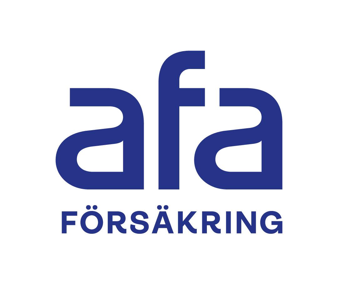 Logotyp AFA Försäkring, blå för webb