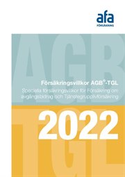 Omslag för Försäkringsvillkor AGB-TGL