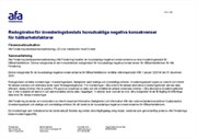 Omslag till Redogörelse för investeringsbesluts huvudsakliga negativa konsekvenser för hållbarhetsfaktorer 2025.