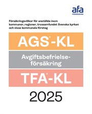 Omslag till 2025 års försäkringsvillkor för kommuner, regioner, Svenska kyrkan och vissa kommunala företag.