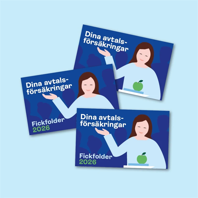 Omslag till fickfolder 2026 Dina avtalsförsäkringar