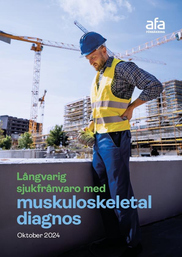 Omslag till delrapport om långvarig sjukfrånvaro med muskuloskeletal diagnos